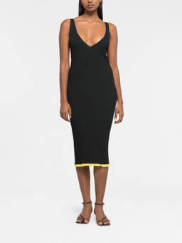 Az Factory - Black V-neck short dress