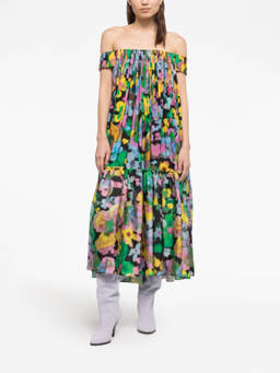 Az Factory - Multicolor Off Shoulder Midi Dress