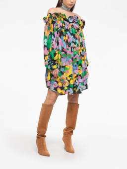 Az Factory - Multicolor Off Shoulder Short Dress (M)