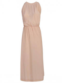 Crida - Peach Silk Midi Dress (XS)