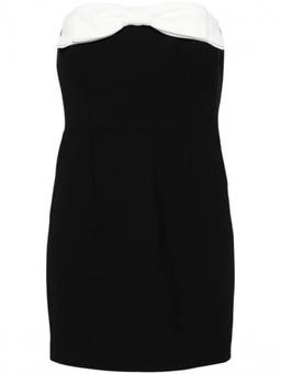 The New Arrivals by Ilkyaz Ozel - Black Elea crepe mini dress (XL)
