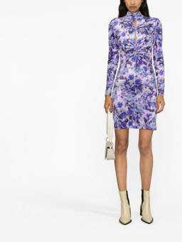 Isabel Marant - Purple Gram floral print mini dress