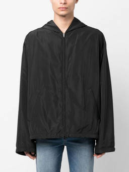 Balenciaga - Black Nylon Zipped Jacket
