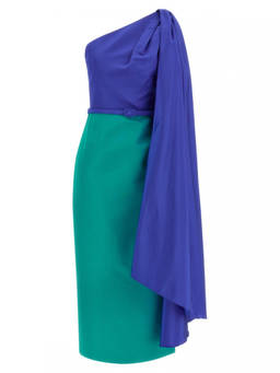 Carolina Herrera - Multicolor Color Block dress