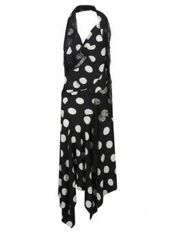 Junya Watanabe - Black Polka dot midi dress