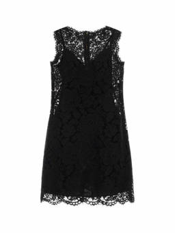 Dolce&Gabbana - Black Midi Floral Lace Dress (S)