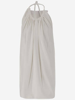 Sportmax - White Long Viscose Mini Dress (M)