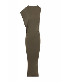 JACQUEMUS - Khaki Boat Neck Dress
