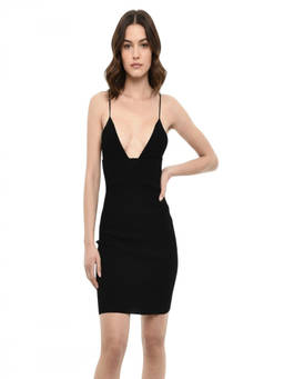 Dsquared2 - Black V Neck Mini Dress