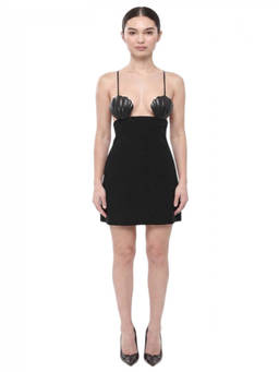 Dsquared2 - Black Sweet Heart Neck Mini Dress