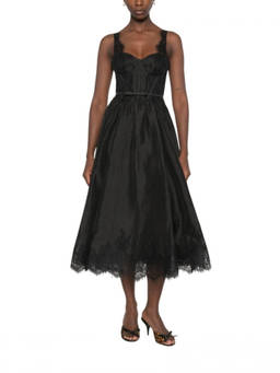 Zimmermann - Black Lace Sweet Heart Neck Dress (M)