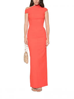 SOLACE London - Red One Shoulder Maxi Dress