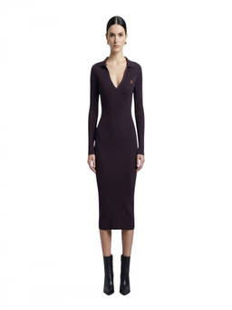 Elisabetta Franchi - Dark Brown Textured Shirt Dress