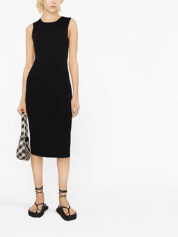Parosh - Black Knitted midi dress (M)