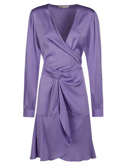 Silk95Five - Light Purple Short silk dress
