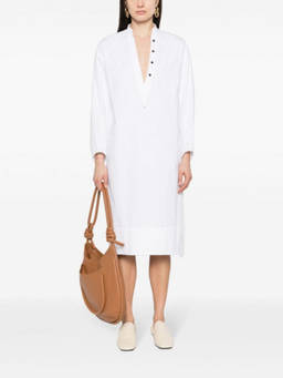 KHAITE - White Brom Cotton Tunic Dress (XXS)