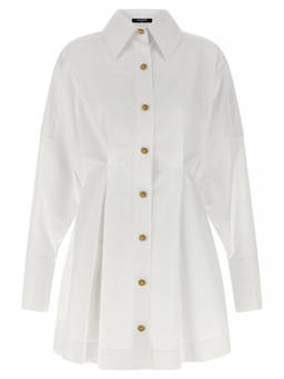 BALMAIN - White Chemisier dress (S)