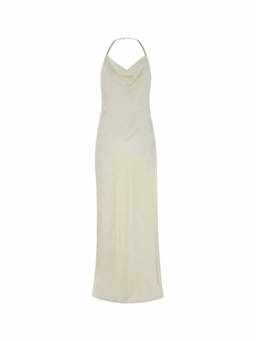 Stella McCartney - Off White Cowl Neck Full Length Dress