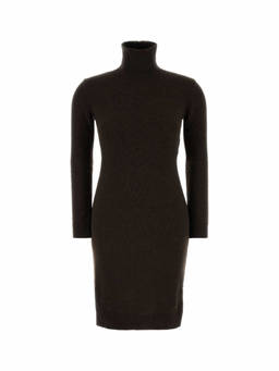 MM6 Maison Margiela - Dark Brown Turtle Neck Dress (S)