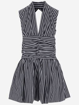 Patou - Navy Blue Open-Back Minidress (L)
