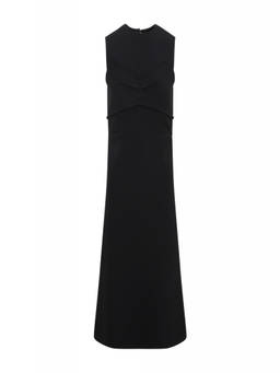 Sportmax - Black Mirto Polyester Dress (M)