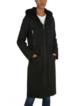 Diesel - Black Solid Hood Jacket (XS)