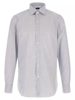 Finamore 1925 - Blue Regular Stripes Shirt