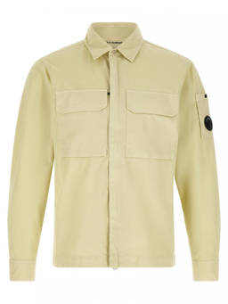 C.P. Company - Beige Regular Logo Overshirt
