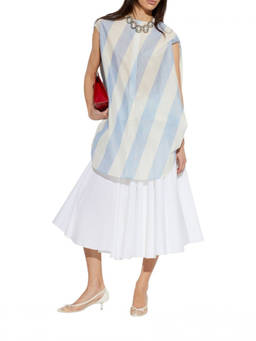 JACQUEMUS - Light Blue Stripes Shirt Mini Dress (XXS)
