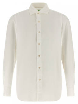 Finamore 1925 - Off White Regular Corduroy Shirt