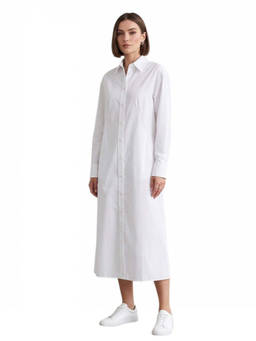 Balenciaga - White Solid Maxi Dress