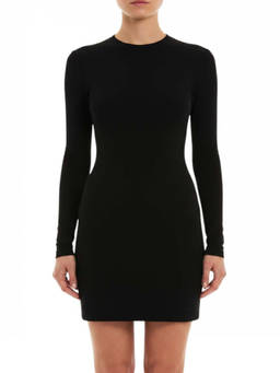Balenciaga - Black Solid Mini Dress