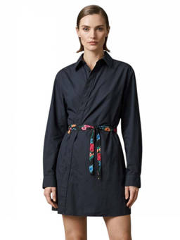 Balenciaga - Black Floral Mini Dress (M)