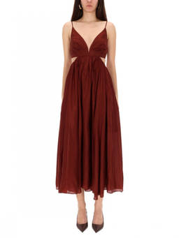 Zimmermann - Brown V Neck Maxi Dress (S)