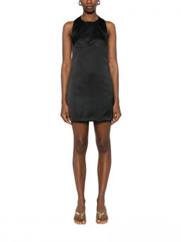 Elisabetta Franchi - Black Scoop Neck Mini Dress (L)