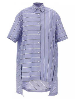 JW Anderson - Blue High-low Hem Shirt Dress