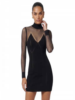 Elisabetta Franchi - Black Transparencies Dress