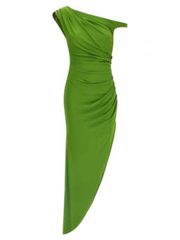 Elisabetta Franchi - Green Jewel shoulder dress (XL)