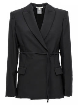 Nensi Dojaka - Black Double Breast Blazer (M)