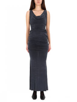 Vivienne Westwood - Grey Cowl Neck Maxi Dress