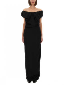 Vivienne Westwood - Black Off Shoulder Maxi Dress (M)