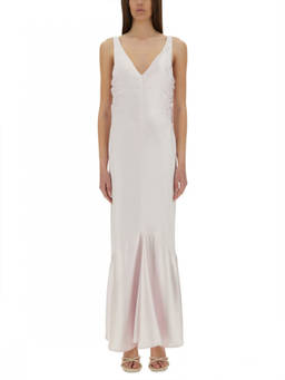 Sportmax - V Neck Maxi Dress