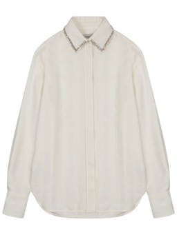 Golden Goose - White Regular Embellished Shirt (S)
