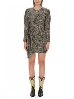 Marant Etoile - Multicolor Round Neck Mini Dress