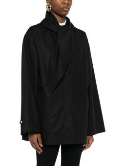 Toteme - Black Solid Hood Jacket (S)