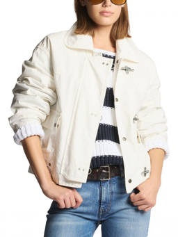Fay - White Ganci Bomber Jacket