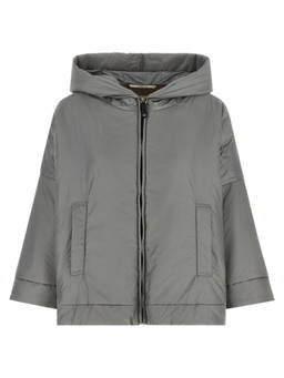 Max Mara - Grey Solid Hood Jacket