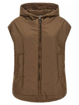 Max Mara - Brown Solid Hood Jacket