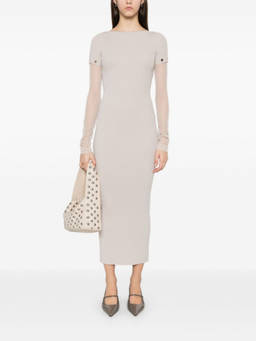 Sportmax - Grey Pre Knitted Long Dress