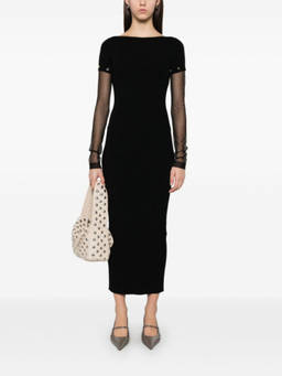 Sportmax - Black Pre Knitted Long Dress (S)